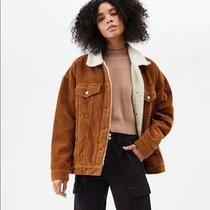 Brand New PacSun Oversized Corduroy Sherpa Jacket!